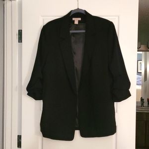 H and M ruched sleeve blazer